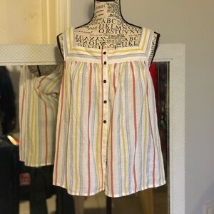 a.n.a Multicolor Striped Tank Top